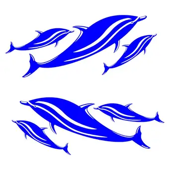2VNT Delfinų Lipdukai Lipdukai Baidarių, Jachtų, Žvejybos Valtis