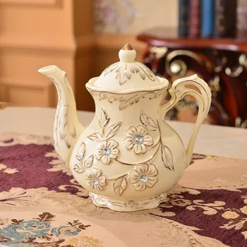 Europos Stiliaus Keramikos Arbatinukas Raižyti Arbatos Rinkinys Kavos Puodelio Puodelį Arbatos Plokštė Vaisių Plokštė Saldainių Dėžutė Gėrimų Jar Virtuvės Reikmenys