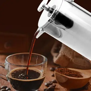 Nešiojamų Kavos virimo aparatas Nešiojamų Nerūdijančio Plieno Kavos Paspauskite Banką Namų Virtuvėje Lengvai Izoliuoti Kavos virimo aparatas nepralaidžiose