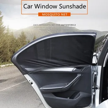 Automobilių Langų skėtį nuo saulės 2vnt Akių Automobilių Stilius Kvėpuojantis Saulės Pavėsyje, Užuolaidų Auto Galinio Šoninio Lango Saulės Skydelis Padengti Vaikai UV Apsaugos