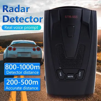 STR-555 Radaro Detektorius anglų rusų Tajų Balso Auto Transporto priemonės Greičio Įspėjimo X K