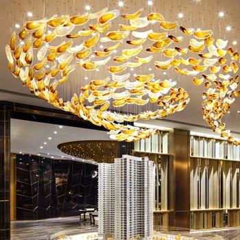 Vila smėlio stalo lempa viešbučio salė, pokylių salė Villa grožio salonas parduotuvė komercinės kūrybos twist lapų modeliavimo liustra