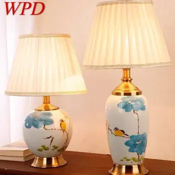 WPD Šiuolaikinės Keramikos Stalo Lempa LED Kinijos Paprasta Kūrybos Naktiniai staleliai, Stalas Šviesos Namų Kambarį Miegamojo Puošimas