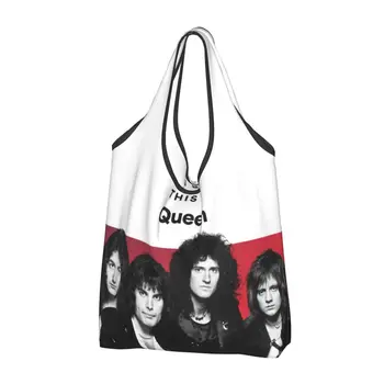 Mielas Karalienė Freddie Mercury Pirkinių Totalizator Krepšiai Nešiojamų Bakalėjos Peties Shopper Bag