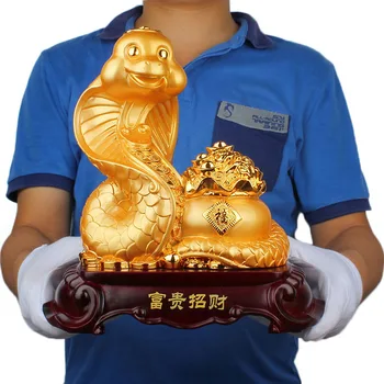 Zodiako gyvatė gyvatė atidarė Namų Dekoravimo papuošalai sodrinimo verslo Feng Shui laimingas talismanas Wangcai gimtadienio dovana