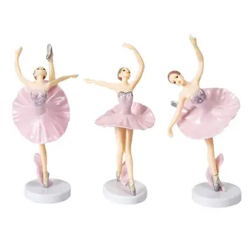 3Pcs/Set Anti-išnyks Bauda Kūrinys, Dekoratyviniai Ballerina Pink Cupcake Rėžtuvės Baleto Mergina Duomenys Gimtadienis
