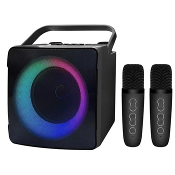 RGB Šviesos didelės galios belaidis nešiojamas mikrofonas Bluetooth 
