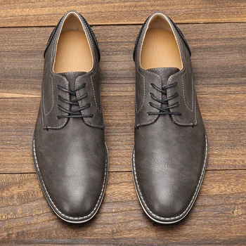 39~49 vyrų batai, prekės ženklo 2023 mados patogus vyrų odos batus #KD4162