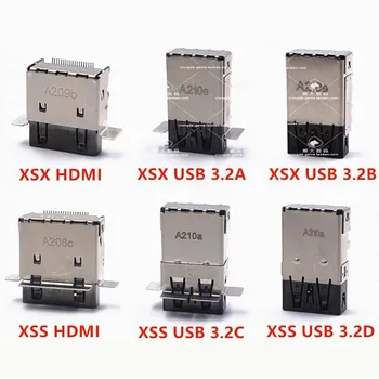 40pcs/daug Xbox Serijos S X Hdmi Lizdas, Jungtis XSX USB 3.2 3.2 B Lizdas XSS 3.2 C 3.2 D USB Įkrovimo lizdas