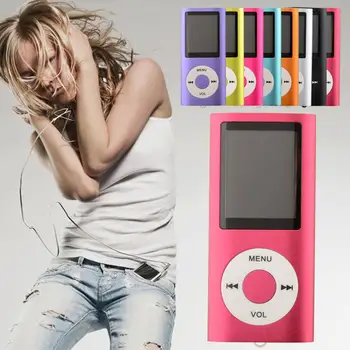 1.8 colių MP3 Grotuvas Nešiojamų Žaisti E-knygos Peržiūra Įrašymo Pen Fm Radijas, Stereo Muzikos, Sporto Žaidėjų, Įkraunama Baterija,