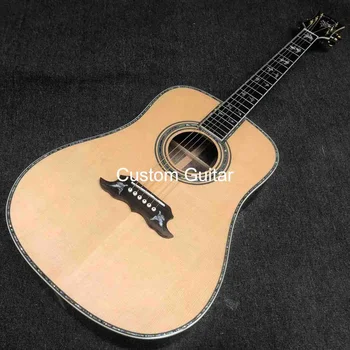 Custom Kietasis eglės viršuje balandžiai Stiliaus Akustine Gitara