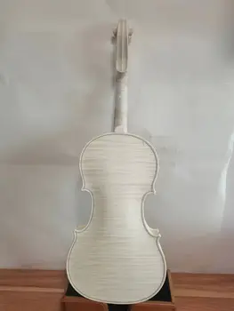 Meistras 4/4 smuikas balta 1PC flamed maple atgal eglės viršuje rankų K3132