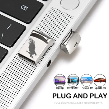 Mini Metalo USB 2.0 Flash Drive Nešiojamų Dovana Pen Ratai Nekilnojamojo Talpos 
