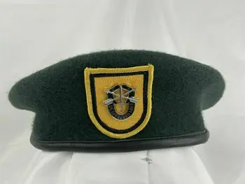 . JAV Armijos 1th Specialiųjų Pajėgų Grupės Žalioji Beretė Specialiųjų Pajėgų Ženklelis Karinės Kepurės
