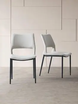 Šiaurės odininkas stalas, kėdė studijų atlošas italijos minimalistinio šviesos prabangus valgomasis kėdė namų makiažo kėdė