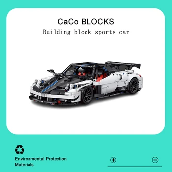 CACO C017 Sportinis Automobilis 1∶14 Building Block Modelis Super Greitis Miestas Lenktynių Serija Švietimo Asamblėjos Žaislas Atostogų Dovana Vaikams