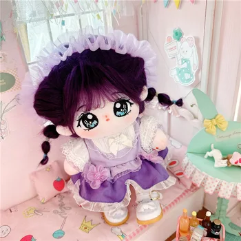 20cm Cute Lolita Violetinė Mergaitė Lėlė Kawaii Princesė Suknelė, Sijonas Idol 
