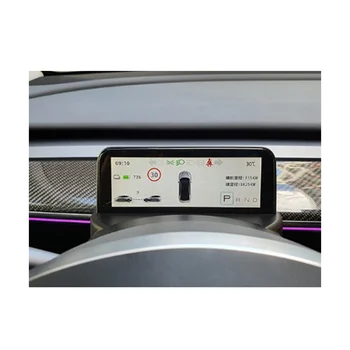 Automobilių Head Up Display Vairas Ekrano Galios Greitis Ekranas 4.6 Colių IPS Mini LCD Prietaisų Skydelis Tesla Model Y/3