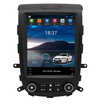Tesla Automobilio Radijo Hyundai Santa Fe 2006 - 2012 Multimedijos Vertikalus Ekranas, Navigacijos GPS Android Auto BT Kamera Ne 2 Din DVD