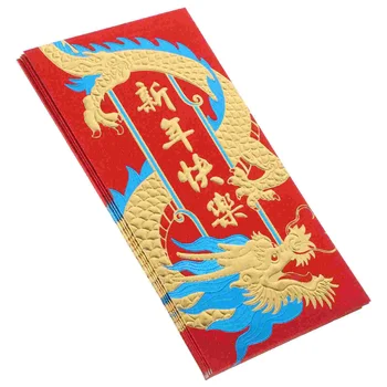 36 Vnt Metų Dragon Red Vokų Popierius, Vokai Pinigų Kišenėje Pakelių Kinijos Naujas Dėklas Dovanų Matinio
