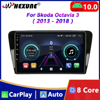 4G Carplay Android 12 Auto Automobilio Radijo Multimedijos Grotuvas GPS Volkswagen Skoda Octavia 3 A7 2013-2018 M., 